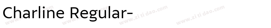 Charline Regular字体转换
